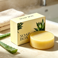 Ventes chaudes, savon artisanal de luxe haut de gamme, boîte cadeau rigide personnalisée, matériaux recyclés, boîte à bougies