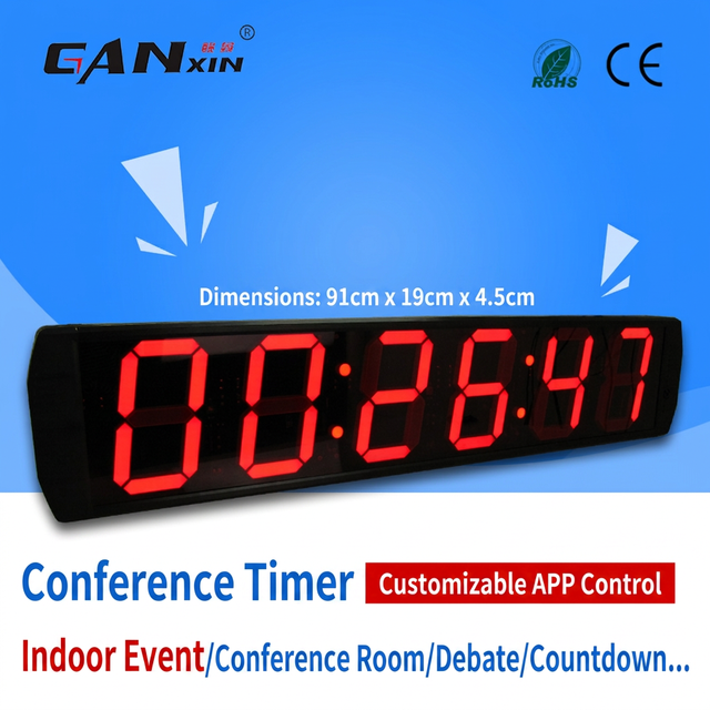 Factory Price Home Decor Large Led Digital Clock Wall Mounted