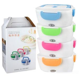 Boîte à lunch <span class=keywords><strong>chauffante</strong></span> électrique portable 60W en acier inoxydable, bol chauffant détachable de 1,5L, boîte à lunch pour voiture/camion/bureau, four à micro-ondes - Product Image 3