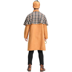 Costume de détective Halloween Cosplay pour hommes Costume de jeu de rôle de fête pour hommes - Product Image 4