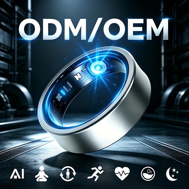 SHR Health Care Ring Smart AI Analysis Heart Rate Blood Oxygen Sleep Activity Multisports Tracker App Control Lighting Alloy