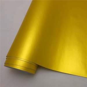 Pellicola Adesiva Cromata Oro Metallizzato Opaco Satinato Senza Bolle <span class=keywords><strong>per</strong></span> Wrapping <span class=keywords><strong>Auto</strong></span> 1,52*18m - Product Image 1