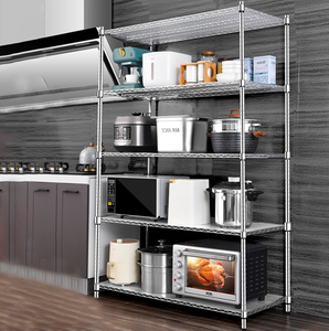 מטבח מותאם אישית רב שכבתית 2 3 4 5 שכבת כרום מתכווננת חוט מדפים אחסון חדר אמבטיה מטבח מתלה - Product Image 4