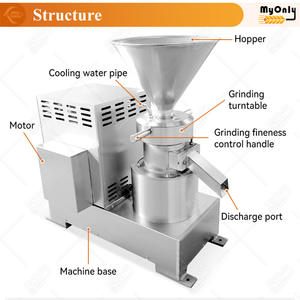 MY Natural Tahini Make Meat Bone Almond Grinder 100 <span class=keywords><strong>Kg</strong></span> por hora Mini máquina industrial de pasta de maní - Product Image 2
