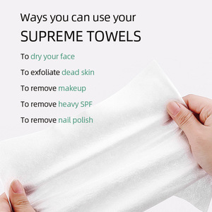 Serviettes faciales douces en viscose biodégradable à séchage rapide, couleur unie, grandes, non tissées, pour usage domestique, personnalisation OEM - Product Image 6