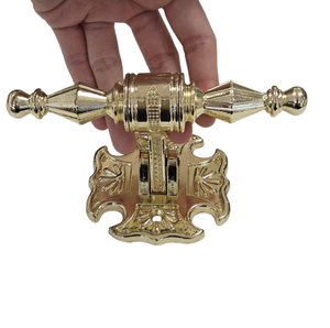 Poignée d'accessoires de cercueil en alliage de zinc bronze de style européen conçue pour les cercueils funéraires, <span class=keywords><strong>ornement</strong></span> en métal - Product Image 3