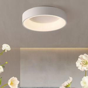 Lámpara de techo LED minimalista, redonda y cuadrada, de montaje empotrado para dormitorio, iluminación interior, de aluminio y acrílico, de montaje en superficie. - Product Image 2