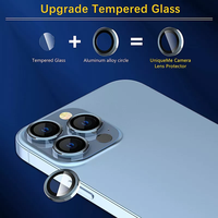 Protecteur d'écran d'objectif de caméra Offre Spéciale pour iPhone 14 Pro Max 14 plus 15 16 13 12 protecteur d'écran d'objectif de caméra en verre trempé