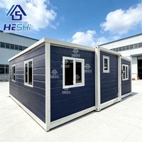 Maison préfabriquée prête à l'emploi, conteneur extensible de 40 pieds et 20 pieds, bâtiment préfabriqué, maison, construction de salle de bain, immobilier