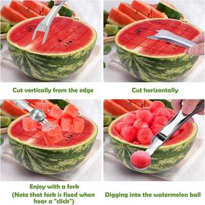 YIGO Edelstahl Manueller Wassermelonen-Schneider Küchenzubehör Schneidewerkzeug - Product Image 6