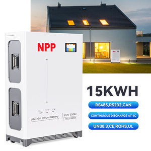ระบบจัดเก็บพลังงานแสงอาทิตย์ LiFePO4 แบตเตอรี่สำรองไฟบ้านแบบแยกส่วน 5kWh-20kWh 51.2V ติดผนัง ระบบไฮบริดกริด รองรับการสื่อสาร CAN รับประกัน 5 ปี - Product Image 1