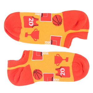 Wholesale Basketball Ankle Socks With Training Running And Ball Print For Adults Winter Sports Wear Breathable Knitted Socks - Product Image 5