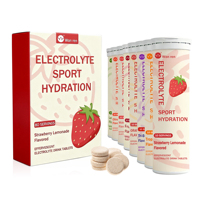 Tabletas Efervescentes de Electrolitos con Sabor a Limón y Lima, Sin Azúcar, para Hidratación Deportiva, Suplementos Energéticos para Adultos, Venta al Por Mayor