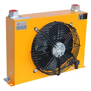 DONGXU مروحة التبريد الهيدروليكية من الهواء الى الهواء مبرد الزيت لآلة البناء مبادل التبريد الحراري مبرد الزيت