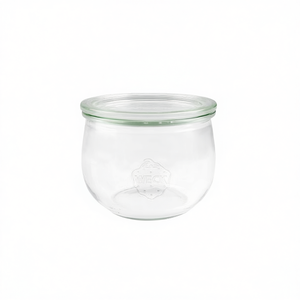 Weck Tulip Jar 180ml <b>Glass</b> Air-Tight Storage <b>Container</b> with Plastic Lid for Preserving Food - Product Image 2