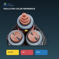 Câble d'alimentation multiconducteur en cuivre gainé PVC 3*400mm, câble électrique blindé pour la construction de bâtiments haute tension
