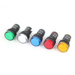 핫세일 22mm 녹색 산업용 신호등 12V 24V 220V 380V LED 전원 표시등 파일럿 패널 마운트 20mA IP65 플라스틱 - Product Image 6