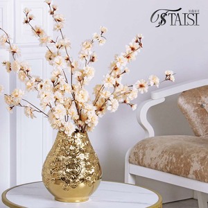 V269 सुरुचिपूर्ण सोने के लिए स्टाइलिश फूल पॉट सजावट स्टाइलिश फूल पॉट सजावट घर सजावट - Product Image 5