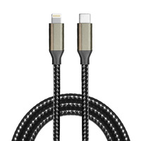 Kabel Pengisian Cepat PD 27W Indikator Biru Kabel Jalinan Universal Pengisi Daya Cepat Ponsel Kabel Sinkronisasi Data Grosir