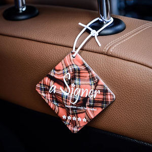 Deodorante personalizzato appeso a lunga durata per auto fresco colorato Design moderno con Logo materiale di carta popolare aria fresca - Product Image 3