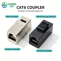 Coupleur Keystone RJ45 FTP CAT6 E-HONG Femelle-Femelle Blindé Métallique pour Extension de Câble Réseau