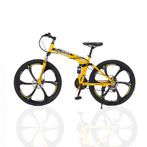 Bicicleta Plegable MTB de 26 Pulgadas con Frenos de Disco Dobles de 21/24/27 Velocidades, Bicicleta Deportiva con Horquilla de Aleación de Aluminio y Pedal Ordinario - Product Image 6