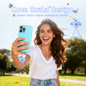 สายคล้องโท<span class=keywords><strong>ร</strong></span>ศัพท์ Koala พร้อมสายชา<span class=keywords><strong>ร</strong></span>์จเร็ว ป้องกันการ<span class=keywords><strong>ต</strong></span>กหล่น สายคล้องโท<span class=keywords><strong>ร</strong></span>ศัพท์แบบพกพา สายดาต้า USB 60W สำหรับกา<span class=keywords><strong>ร</strong></span>เดินทาง - Product Image 3