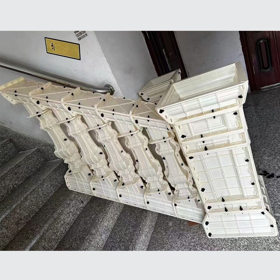 Pvc Hand Railing Mold Hot Sale Cast in Place Concrete Stairs Handrail Molds Baluster Mold ...