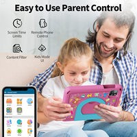 Tablette pour enfants haute Performance 7 pouces bleu rose avec Android 14 Wifi 3 Go Allwinner nouveau processeur Octa Core pour les jeux éducatifs