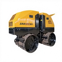 Mini Compacteur Vibratoire pour Sol et Asphalte 1,6 Tonne Rouleau Compresseur Routier Srd016W avec Télécommande à Vendre