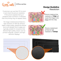 Tapis de souris de sublimation imprimé personnalisé de haute qualité en caoutchouc en stock