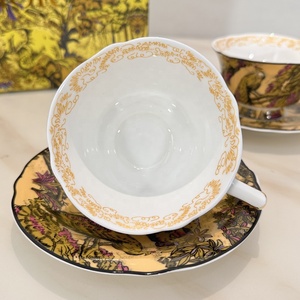 New Discount D Series European Afternoon <b>Tea</b> Bone China <b>Cup</b> and Saucer - Product Image 3