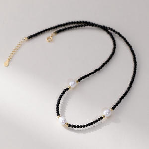 Collar de Plata de Ley S925 con Perla en Forma de Corazón, Lujoso y Exclusivo, Cadena para Clavícula con Forma de Corazón, Gargantilla de Moda Y00478 - Product Image 3