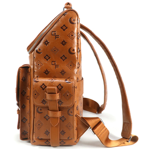 Vintage PU Leather <b>Backpack</b> Large Capacity Travel Laptop <b>Backpack</b> Custom Logo OEM School Business Bag - Product Image 5