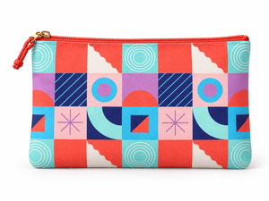 Bolsa con Cierre de Patrón Geométrico Personalizado, Tamaño Mediano, Textil de Moda, Uso Diario, 3 Piezas, Lona 100% RPET, MOQ Bajo - Product Image 1