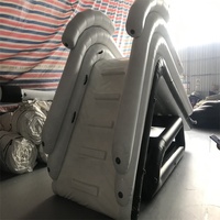 Toboggan aquatique gonflable en bâche PVC de qualité commerciale pour quai de bateau