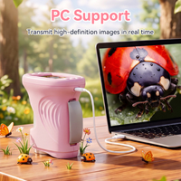 Microscope numérique portable pour enfants avec zoom 1000X, écran IPS 2,4 pouces, mise au point manuelle, pour les études scientifiques