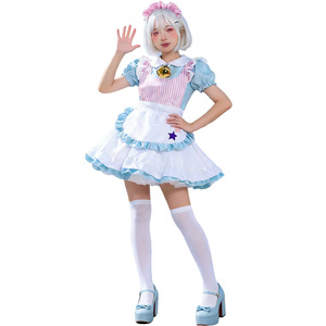 Conjunto de Disfraz de Lolita con Delantal, Accesorios para la Cabeza y Campanas para Cosplay de Anime, Juego de Roles, Primavera 2026, para Mayores de 14 Años - Product Image 5