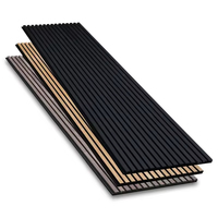 Panneaux acoustiques en bois de luxe, élégants panneaux muraux en MDF avec support en feutre
