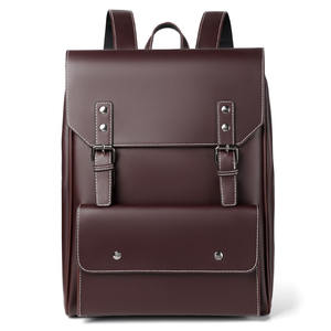 Custom Pu Leather <b>Laptop</b> <b>Backpack</b> <b>Men</b> Large Capacity School <b>Backpacks</b> College School Bags <b>Backpack</b> - Product Image 2