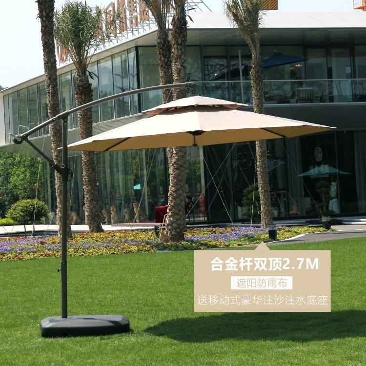 Dual Top 2.7M Alloy Pole with 80kg Water Tank Base