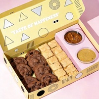 Boîte à frites en papier jetable personnalisée, pliable et recyclable, pour emporter des aliments, boîte à biscuits en papier