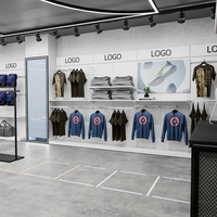 Étagères de présentation pour magasins de sport, décoration intérieure de magasins, étagères de présentation pour magasins de sport