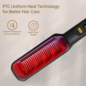 Plancha de Pelo 2 en 1 Desmontable Multifuncional con Peine Caliente, Rizador Automático de 500 Grados, Alisador de Pelo Portátil - Product Image 5