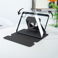 Étui clavier rotatif à 360 degrés en cuir premium pour iPad 10,9 pouces (10e et 11e génération) avec support et porte-crayon A16