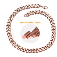 Gelang Rantai Kuba Gaya Eropa Amerika, Tren Fashion Vintage 9999% Baru, Unisex, Cocok untuk Hadiah, Impor
