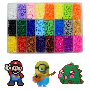 Fun &amp; Educational 5mm Plastic Puzzle Fuse <strong>Beads</strong> DIY <strong>Kit</strong> Colorful Hama <strong>Beads</strong> <strong>Kit</strong> for Kids - Product Image 1
