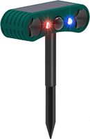 Dispositivo Repelente de Ratones y Ratillas Ultrasónico Nocturno con Sensor Infrarrojo Solar IP55, Repelente de Animales Salvajes para Jardín Exterior