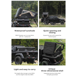 ADA OVERLAND 2-3 Person 3D Aluminum Hard Rooftop <b>Tent</b> <b>Waterproof</b> Foldable Car Roof <b>Tent</b> - Product Image 2