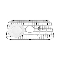 Grille de protection intelligente en acier inoxydable pour évier de cuisine, grille inférieure pour évier simple avec drain arrière